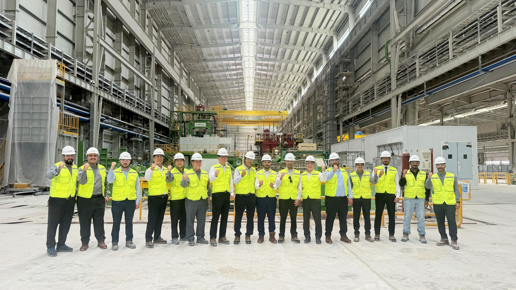 Saudi Aramco Namaat delegation Visits SeAH GSI Plant